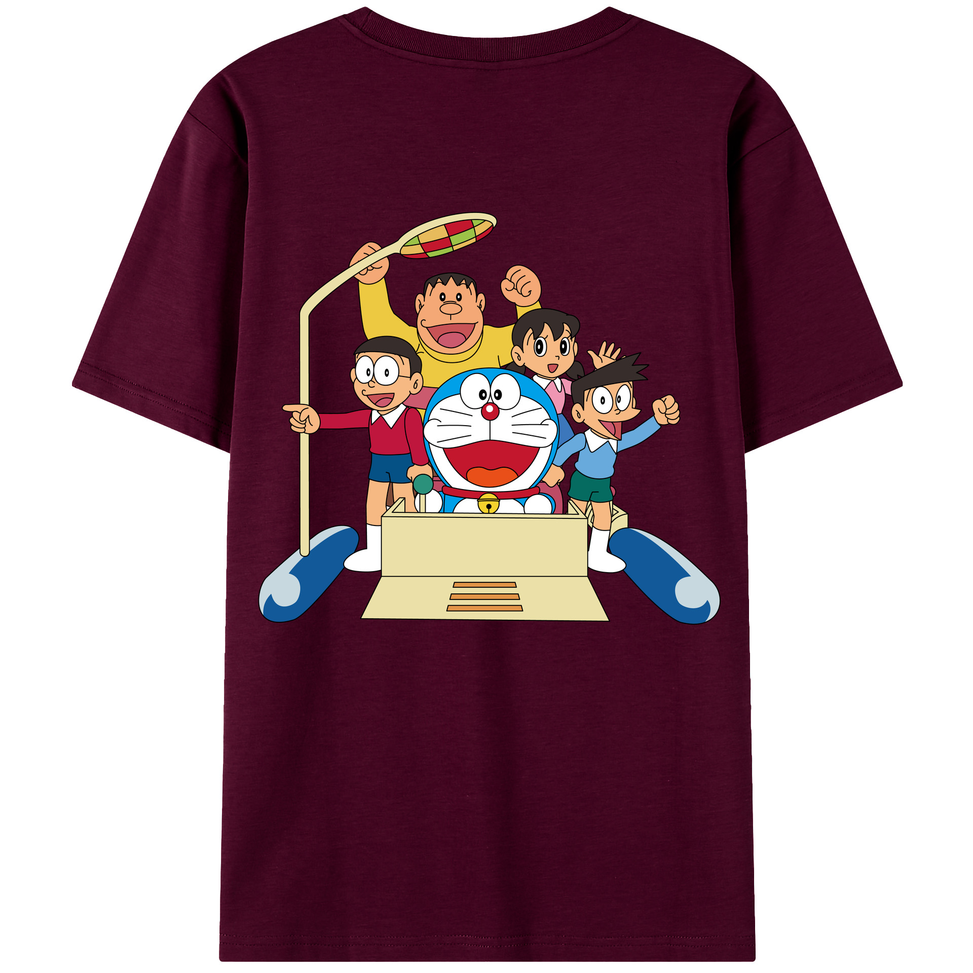 （画像用） ドラえもん 骨川 スネ夫 Doraemon Honekawa Suneo レディース半袖Tシャツ(バックプリント)